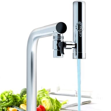 GEYSER EURO - Filtre à Eau pour Robinet de Cuisine, Purificateur D'eau Ultra-Absorbant, Montage Longue Durée, Commutateur, Purification de L'eau (Cartouche 3000L Incluse)