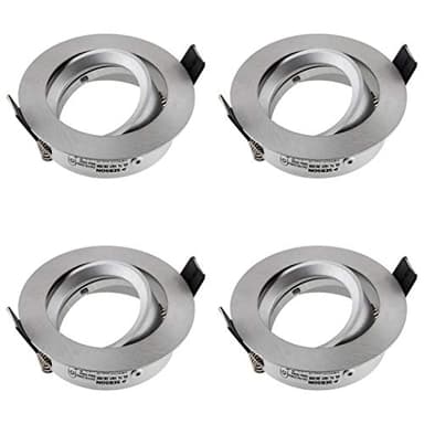 SEBSON Spot Encastrable Orientable avec Douille GU10 - Spot Plafond Trou de Montage ø75mm (min. 73mm, max. 77mm) - Plafonnier Encastré Ø84mm - Lot de 4