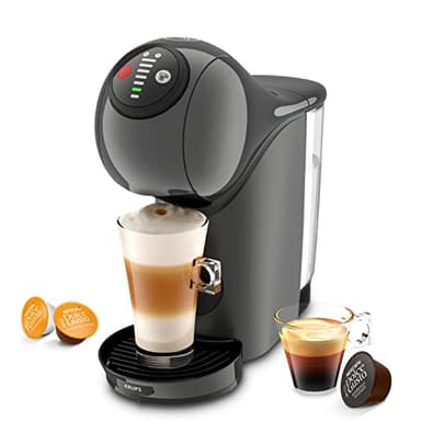 Nescafé Dolce Gusto Krups Machine à café dosettes multi-boissons, 0,8 L, Taille des boissons ajustable, Machine à espresso, Cafetière compacte, Arrêt automatique, Genio S KP243B10