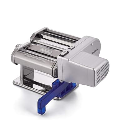 Ariete Pastamatic 1593, Machine à Pâtes Électrique, 2 Vitesses + Impulsion, 9 Épaisseurs Variables, 5 Formes de Pâtes, Pince de Fixation Et Manivelle Incluses, 90W