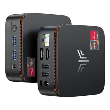 NiPoGi Essenx E1 Mini PC AΜD Ryzen 3250U W11 Pro(2C/4T,Max 3,5GHz,Mieux Que 3200U/N100) 8Go DDR4 RAM+256Go SSD,4K Dual Display(HDMI 2.0+DP1.4) WiFi5/BT4.2/LAN,Ordinateur de Bureau Éducation