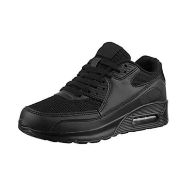 Elara Chaussures Femmes Hommes de Course Sport Baskets Chunkyrayan H001-Z001 Black-39