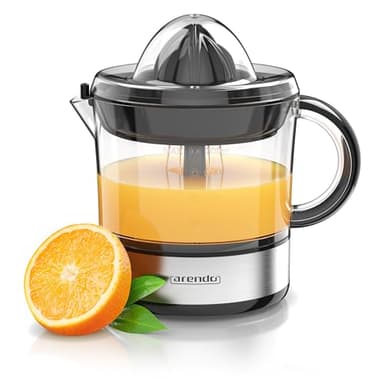 Presse agrumes électrique, Presse-oranges et agrumes électrique, 700 ml Récipient transparent sans BPA 2 Cônes de Pressage Moteur à deux sens de rotation gauche/droite Passoire ajustable Couvercle