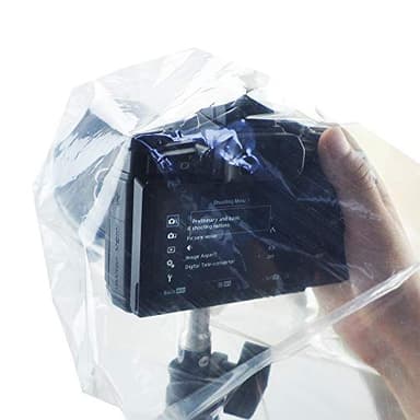 JJC RI-S Lot de 2 Housses de Pluie jetables pour Appareil Photo Reflex numérique sans Miroir Transparent