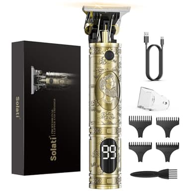 Tondeuse Cheveux Hommes, Tondeuse Barbe Homme T Zéro écart Avec écran LED De Finition Barbier Professionnel Rasoir Homme Rasoir Electriques Cheveux Cadeau