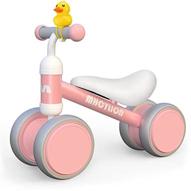VITONIS Draisienne Enfants Vélo Bébé sans Pédales 10-24 Mois Jouet Baby Walker Fille Garçon 1-2 Ans Jouet d'Equitation Trotteur Bebe, Rosa