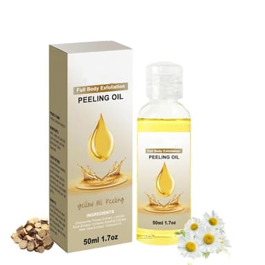 Huile Eclaircissante Peeling Visage, Lait Eclaircissant Peau Noire, Yellow Peeling Oil Forte Éclaircissante