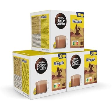 Nescafé Dolce Gusto Nesquik - Chocolat - 90 Capsules (Pack de 3 boîtes x 30)