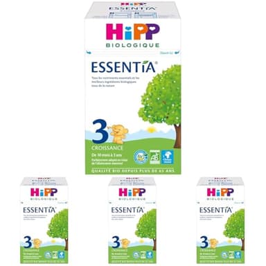 HiPP Biologique Lait 3 Croissance Essentia Boîte 600g (Lot de 4)