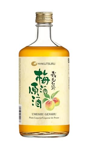 HAKUTSURU - Umeshu Genshu - Liqueur de Prune - Origine : Japon - 19,7% Alcool - Notes de Prunes & d'Abricots - Parfait en cocktail, pur ou sur glace - 70 cl