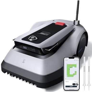 ECOVACS GOAT G1-800 Tondeuse à Gazon robotisée 800㎡ (délimitation sans Fil, évitement d'obstacles 3D AIVI, Planification Intelligente de la trajectoire, gestion de 16 zones, réglage de zone interdite)