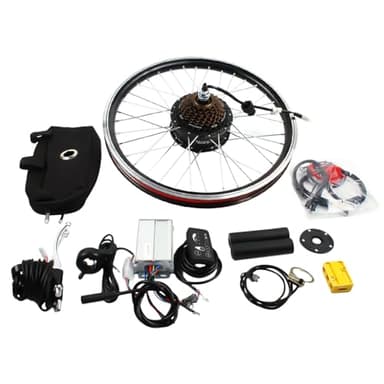 XIAYUHE E Bike Kit de conversion pour vélo électrique, roue arrière, 36 V 250 W, frein en V, frein à disque, capteur d'assistance à 5 points magnétiques