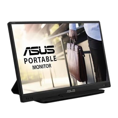 ASUS Zenscreen MB166C - Ecran PC Portable 15,6" FHD - Télétravail ou Gaming - Alimentation et Affichage Via USB Type-C - Dalle IPS - 1920x1080 - Filcker Free/Filtres de lumière Bleu - pour Notebook