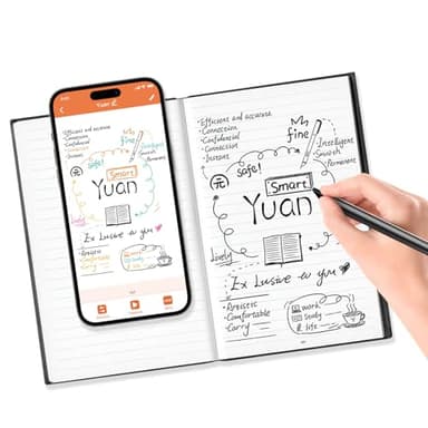 Yuan Smart Writing Set, Smart Pen+ Smart Notebook, Stylo Intelligent avec Carnet Intelligent, Carnet numérique, avec APP peut ajouter des étiquettes et partager