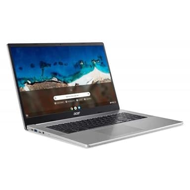 ACER Chromebook 317 CB317-1H-C7TP Ordinateur Portable 17,3'' Full HD, PC Portable (Intel Celeron N4500, RAM 8 Go, 128 Go eMMC, Intel UHD Graphics, Chrome OS), Laptop Gris Argenté