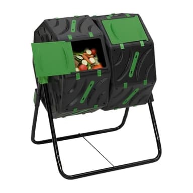 IDMarket - Bac de compostage Rotatif Double bac 140L