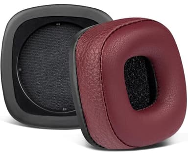 SOULWIT Cuir Protéiné Mousse Coussin Coussinets pour Marshall Major I/II/III/IV ANC Bluetooth Casque sans Fil/Filaire, pour Marshall Major 1/2/3/4 avec Une Mousse Haute densité