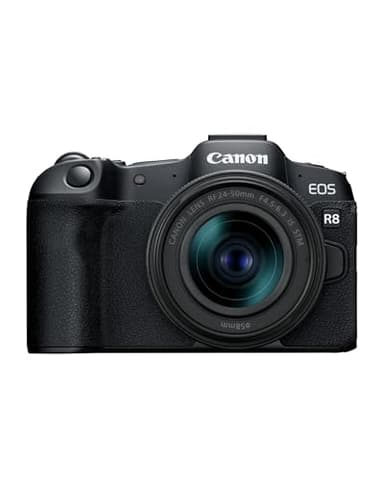 Canon EOS R8 + RF 24-50mm F4.5-6.3 - Appareil Photo Numérique Hybride - Capteur CMOS Plein Format 24,2 Mpx - Appareil Photo Dual Pixel CMOS AF II - Écran Tactile LCD - Compatibilité UVC-UAC