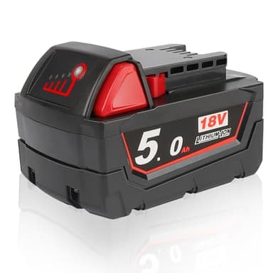 Waitley 5.0Ah 18V Batterie de Remplacement pour Milwaukee M18 48-11-1850 48-11-1852 48-11-1820 48-11-1828 48-11-10 Milwaukee M18 Outils