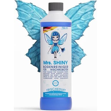 Mrs. SHINY - Détergent pour produit aspirateur laveur avec parfum de fraîcheur - produit nettoyant aspirateur laveur - nettoyant pour sol pour robot de nettoyage - pour tous les aspirateurs - 750 ml