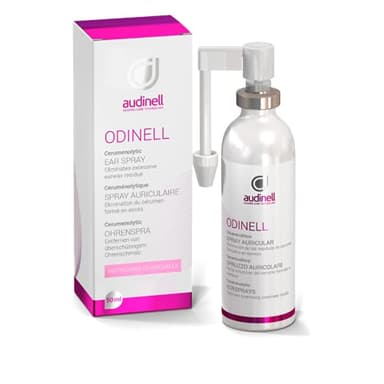 Audinell Spray Auriculaire 50 ML - Nettoyant auriculaire pour adultes et enfants - avec substances tensioactives - Aide à l'élimination du cérumen