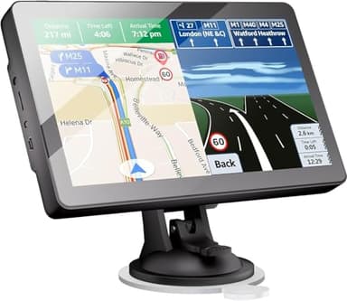 9 Pouce GPS Voiture,GPS Poids Lourds,Auto Navigation avec HD Écran Tactile,Multi-Languages Guidage Vocale 2025 Cartographie EU Installée Mise à Jour Gratuite à Vie,pour Auto,Camion,Poids Lourd