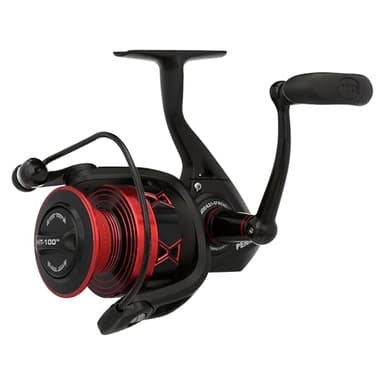 PENN Fierce Iv Spinning Moulinets rotatifs Unisexe, Noir/Rouge, 4000