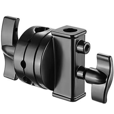 Neewer Rotule Pivotante de 6,35cm Multi Fonction à Charge Elevée pour Support Lumières, Bras Girafe Equipements Photographiques au Tube de 1/2, 1/4, 3/8, 5/8 Pouce (Noir)