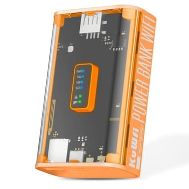 KuWFi Routeur 4G SIM (MC8), Box 4G LTE, Routeur Mobile 4G WiFi Portable, Modem 4G Débit 150Mbps, Hotspot 4G, Partage WiFi jusqu'à 10 appareils, Batterie Rechargeable 5200 mAh