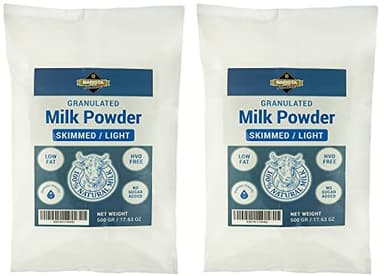 Barista Italiano - Lait en Poudre Écrémé 1Kg (500g x 2) Faible Teneur en Gras | Sans Sucre Ajouté