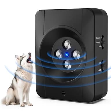 Anti Aboiement pour Chien,Auto Dispositif Anti Aboiement,Ultrasons 33FT Anti Aboiement pour Chien avec 3 Modes,Anti Aboiement Chien Voisin,IPX4 pour Anti-Aboiement Chiens l'extérieur et l'intérieur