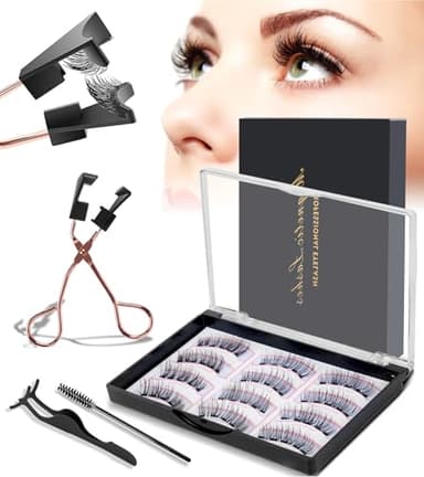 Cils Magnetique, Faux Cils Magnetique Sans Eyeliner, Magnetic Eyelashes Reutilisable, 3 Paires de Magnetic Lashes de Différents Styles, Kit de Faux Cils Naturel Magnétique