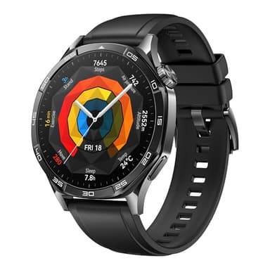 HUAWEI Watch GT 5 46mm Montre Connectée, Design aux Lignes épurées, Nouvelle expérience de Course à Pieds et de Cyclisme, Suivi de la santé, Jusqu'à 14 Jours d'autonomie, iOS & Android, Noir