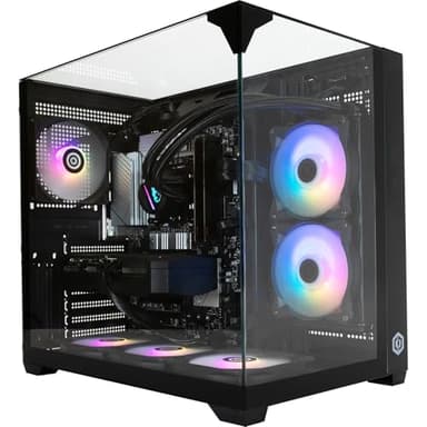 CyberpowerPC Luxe PC Gamer - Intel Core i7-12700KF, AMD Radeon RX 9070 XT 16GB, RAM 32Go, SSD NVMe 1To, 750W 80+ PSU, Wi-FI, Refroidissement Liquide, Windows 11, Trigon RGB