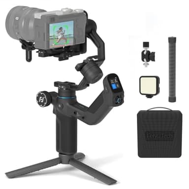 [Officiel]Feiyutech SCORP Mini 3 Pro [KIT] Stabilisateur Appareil Photo 3 Axes avec Suivi AI Poignée Détachable avec Contrôle Sans Fil,Charge Utile 2KG,Prise de Vue Verticale Native,pour Phone/Camera