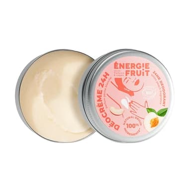 ENERGIE FRUIT| Déodorant crème 24h | Parfum Pêche blanche | BIO certifié par ECOCERT