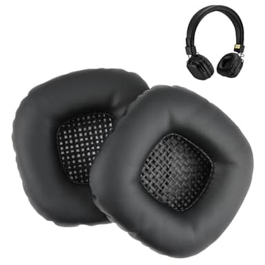 1 Paire de Coussinets d'oreille de Remplacement pour Casque Marshall Major I & Major II,pour Casque Marshall,pour Casque Marshall Major 4,pour Casque Marshall Major 4,Coussins en Mousse Coussinés