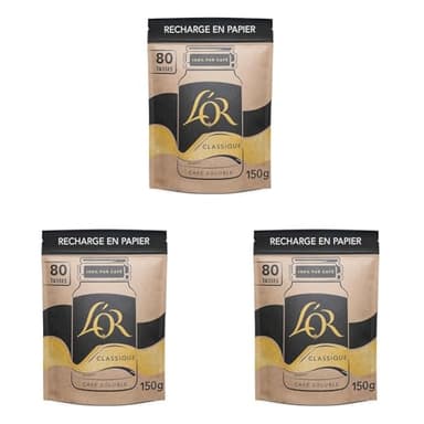 L’OR Café Soluble Qualité Filtre Eco recharge 150G (Lot de 3)