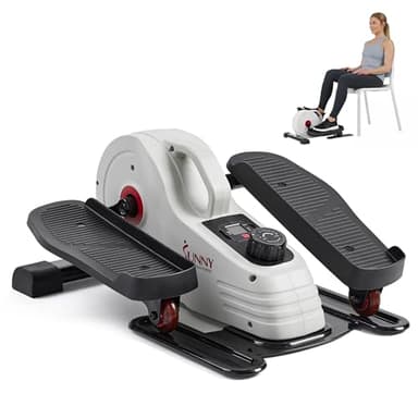 Sunny Health & Fitness Elliptique sous Le Bureau, Mini Colporteur elliptique magnétique, Appareil d'exercice Portable pour Les Pieds et Les Jambes pour la Maison ou Le Travail - SF-E3872