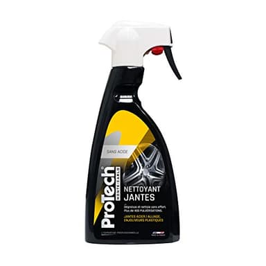 ProTechMC | Nettoyant pour Jantes et Enjoliveurs Voiture | Nettoie et Dégraisse Jantes en Acier/Aliage ou Enjoliveurs Plastiques Sans Effort | Sans Acides | Made In France | 500ml
