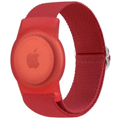 Enfants Bracelet Élastique pour Airtag, Bracelet de Protection GPS Anti-Perte, Bracelets Nylon pour Apple Airtags, Étui Anti-perte pour Vieux et Jeunes