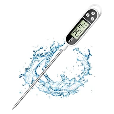 Firschoie Thermomètre de cuisine universel digital, Précision de la sonde alimentaire à 0,1°C avec de longues sondes, Thermomètre de gril de cuisson, pour la cuisson, la pâtisserie et les grillades
