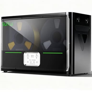 SUNLU Officiel Filament Dryer S4, Capacité Accrue pour 4 bobines - Température maximale de séchage: 70°C - Contrôle Intelligent de l'humidité - Séchoir à Filament pour imprimante 3D, sunlu s4 Noir