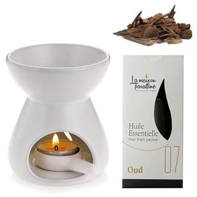 Huile Essentielle Parfumée Oud pour Diffuseur Flacon 30 ml Concentré de Parfum d'ambiance Huile à Brûler Naturelle Maison brûle Parfum d'Intérieur Aromathérapie Relaxation
