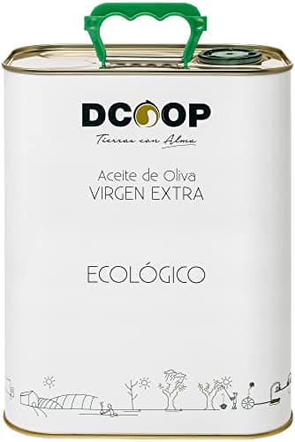 DCOOP Huile d'olive extra vierge écologique - Coupage, Premium, Bio, saveur fruitée avec un léger toucher épicé, idéal pour la consommation brute, 3L