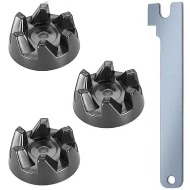 Lot de 3 coupleurs 9704230 - En caoutchouc - Avec clé - Compatible avec les modèles KitchenAid KSB52, KSB5, 5KSB52, 5KSB5