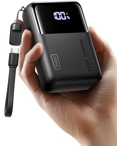 INIU Batterie Externe pour Ordinateur Portable, Petit 100W 25000mAh Haute Capacité Power Bank, USB-C Batterie Portable Charge Rapide avec MacBook Pro, Steam Deck, iPhone 17 Pro, Samsung S22, iPad etc.