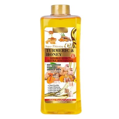 Huile Éclaircissante Super au Curcuma pour Éclaircir la Peau - 200 ml
