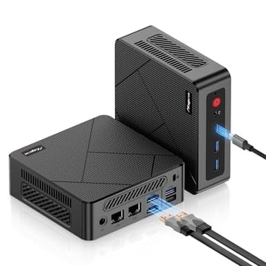 MAGICNUC Ryzen5 3550H Mini PC de bureau AS1 Soft Router Business Mini PC de bureau, 1 x 16 Go DDR4 512G PICe4.0 SSD, affichage triple écran, Wi-Fi5 Bluetooth5.0, mise sous tension automatique sur LAN