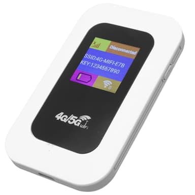 Vikye Hotspot WiFi Portable, Routeur Mobile 4G 5G 300 Mbps avec Emplacement pour Carte SIM, pour Le Voyage Prend en Charge 10 Appareils USB C Power avec Affichage Numérique